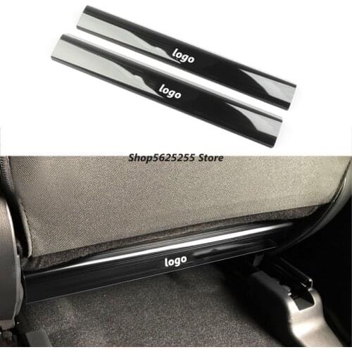 For Honda Civic 10th 2016 2020 Accessories Stainless Steel Back Seat Anti-kick Plate Seat Board Trim Protection Cover 2019 2021