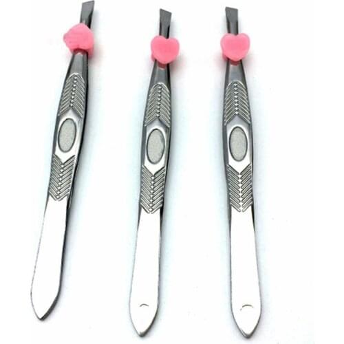 1Pc New Eyebrow Tweezers Professional Stainless Steel Tweezers Hair Remover Tool High Quality