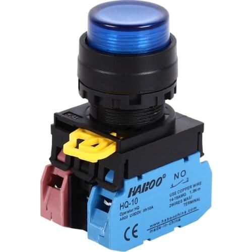 22mm IDEC Similar LED Push Button Switch High Head Illuminated Momentary or Latching Waterproof IP65