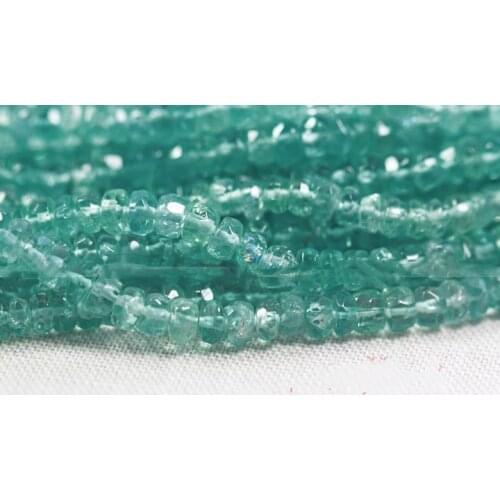 AA loose beads Apatite roundel faceted 3mm 36cm for DIY jewelry making FPPJ wholesale nature