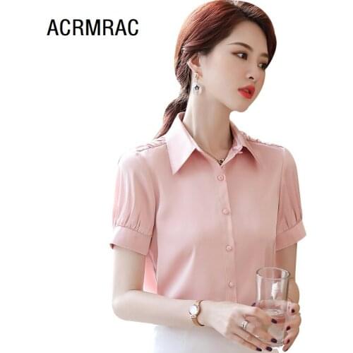 Блузки с воротником стойка ACRMRAC China At AliExpress