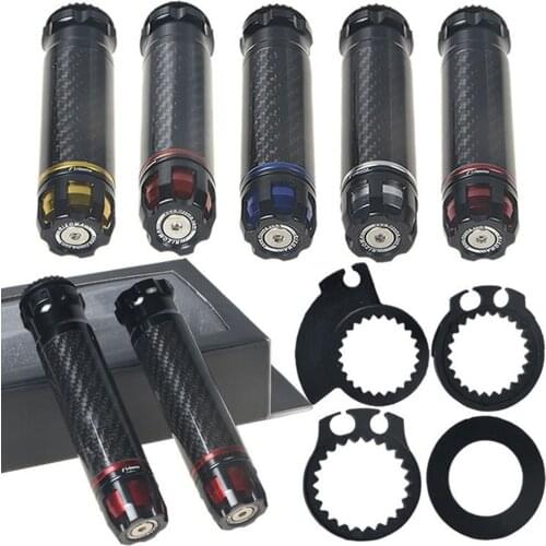 For motorcycle modification accessories, moped throttle handle, rubber cross sports car carbon fiber handle cover handlebar