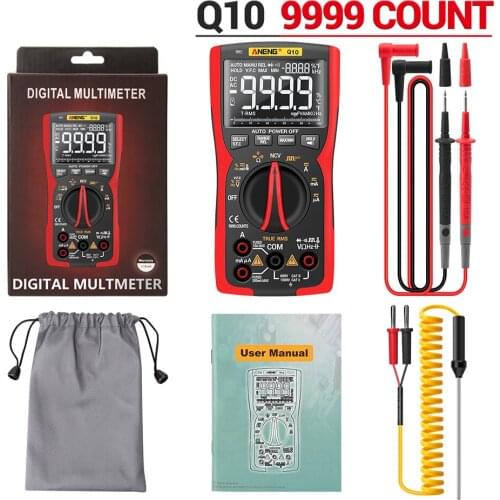 ANENG Q10 Digital Multimeter Professional Tester Multimetro True RMS Analog DIY Transistor Capacitor NCV Testers Lcr Meter