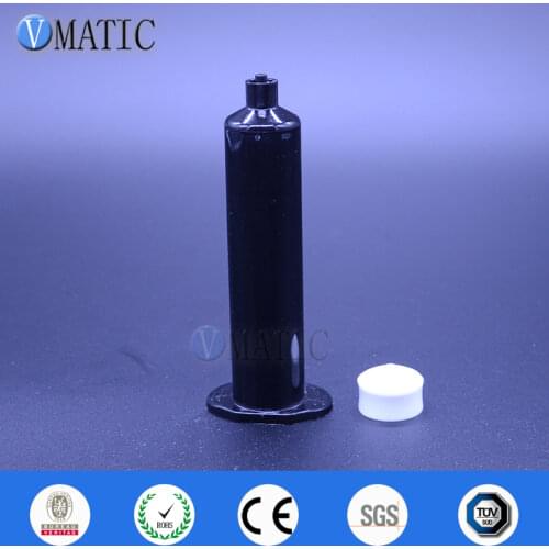 Free Shipping 30cc/ml US Style Glue Dispenser Pneumatic Syringe Black Dispensing UV Syringes With Piston