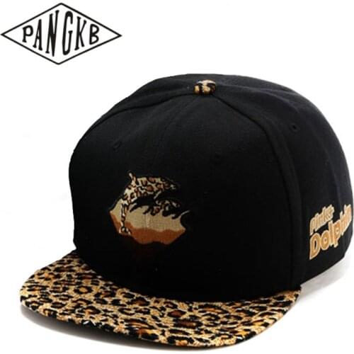 PANGKB Brand Dolphin Cap blue Leopard cartoon bone hip hop snapback hat sun protection adult outdoor casual sun baseball cap