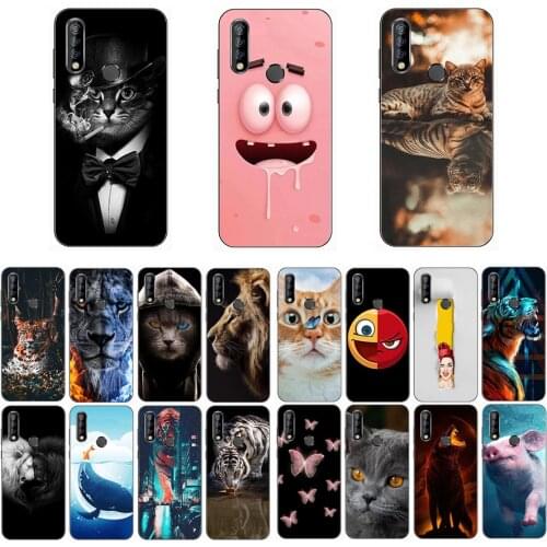For BQ 6424L Magic O Case Wolf Silicon TPU Fundas for BQ BQ-6424L Magic O case Cat Animal phone Cases for BQ-6424L Magic O case