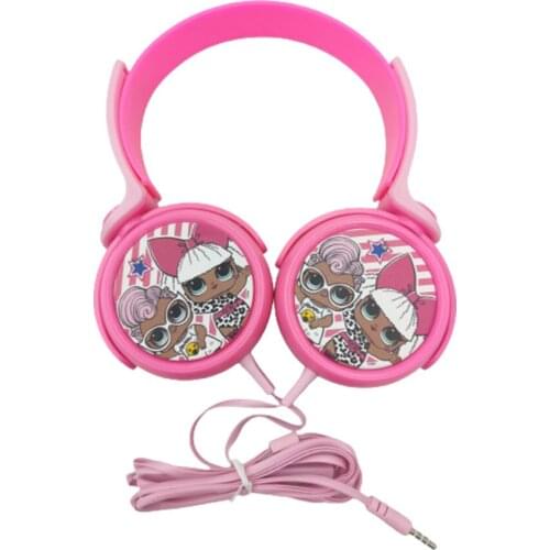 Factory direct selling hot cartoon headphones for listening to music high quality wired headphones