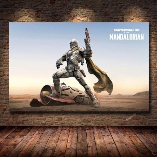 Disneys Star Wars The Mandalorian HD Print Canvas Painting Poster Living Room Bedroom Decoration Painting Cuadros Decor