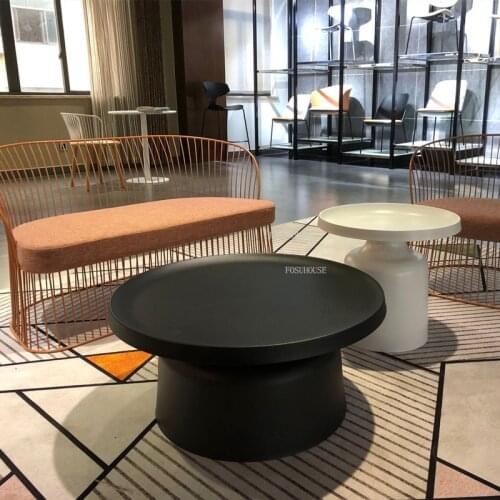 Designer Coffee Table Creative Personality Mini Simple Nightstand Minimalist Modern Nordic Wrought Iron Art Side Round Tea Table