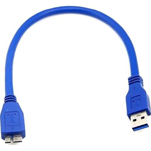 For external hard drive disk 30cm super speed usb 3.0 male a to micro b cable
