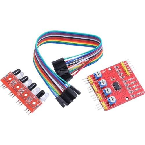 F233-01 Four-way infrared tracing / 4 channel tracking module / transmission line / obstacle avoidance / car / robot sensors