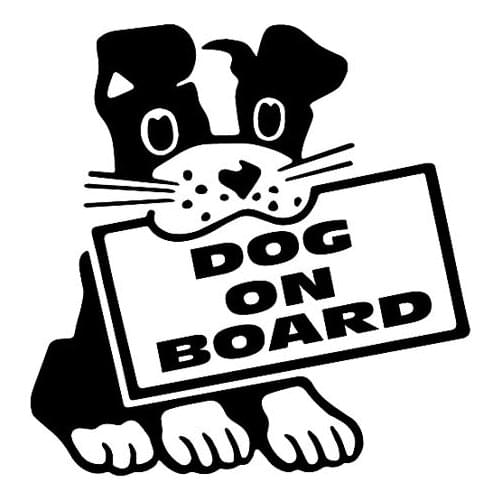 Beautiful Lifelike Car Stickers Cute Puppy Pet PVC Car Decoration Accessories Stickers Creative Waterproof Sunscreen Black/white