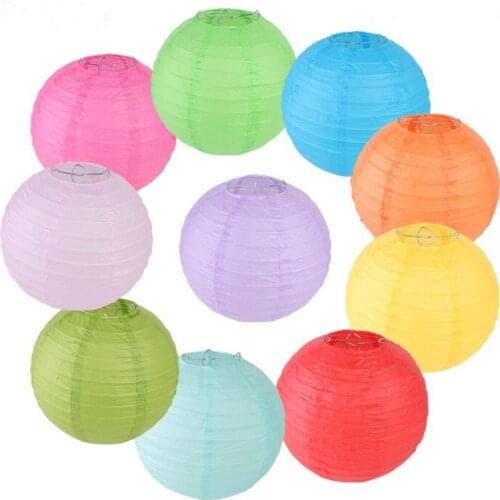 12inch 30cm Round Chinese Paper Lantern for Christmas Halloween Wedding Decoration Home Garden Living Room Hanging Lanterne