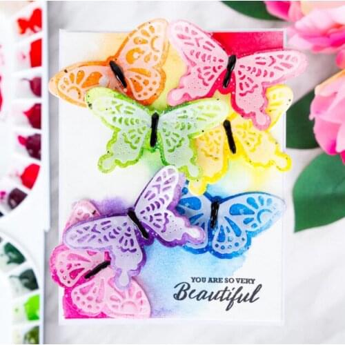 KSCRAFT New Butterflies Metal Cutting Dies Stencils for DIY Scrapbooking/photo album Decorative Embossing DIY Paper Cards