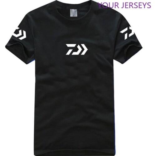 Summer Daiwa Clothing for Fishing Camouflage Outdoor Fishing Tshirt Breathable Letter Short Sleeve Top Sport Quality Fishing Te