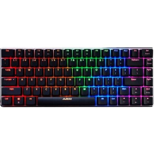 AJAZZ RGB Mechanical Keyboard 82 Keys Blue Black Switches Gaming Keyboard