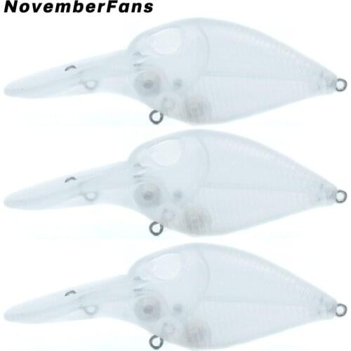 NovemberFans 10pcs/lot Unpainted Fishing Lure Hard Body Crankbait 9.5cm 15g Artificial Baits Floating Deep Water Fishing Wobbler