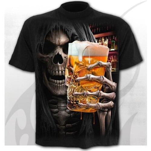 2021New Cloudstyle Own Design Mens T shirt 3D Gun Warrior Tshirt Print Knife Harajuku Tops Tee Short Sleeve Fitness t-shirt