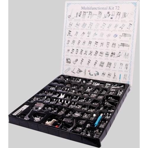 32//52/62/72 Piece Sewing Machine Presser Foot Press Feet For Brother Singer Janome Sew Machines Kit Braiding Blind Stitch Over