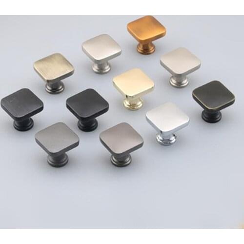 Drawer handle solid single hole handle small button handle wardrobe cabinet door handle gold handle Woodworking drawer Household