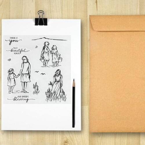 Family Silicone Clear Seal Stamp DIY Scrapbooking Embossing Photo Album Decor