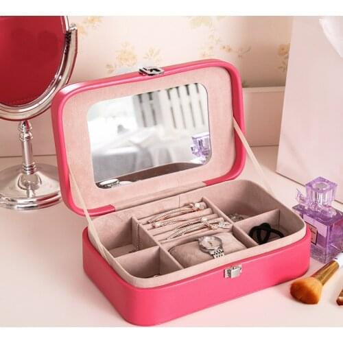 Necklace Jewelly Rings Storage Boxes Desktop Womens Cosmetic Storage Box Professional Storage Boxes