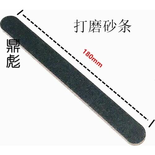 Handmade leather sanding strip Leather art double-sided sanding strip tool Black sand polishing strip Thickening sanding strip