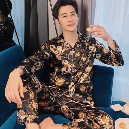 Song of Silk Mens Silk Pajamas