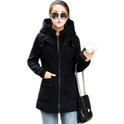 Hoodies Womens Coat Autumn Plus Size Sweatshirt Womens Jacket Coats Fashion Korean Style Clothing Outerwear Tops Free Shipping