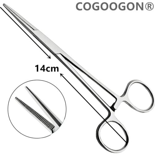 High Quality 14cm Hemostat Mosquito Locking Clamp Forceps Straight Curved Surgical Dental Implants