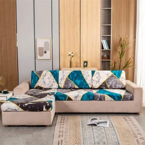 1/2/3/4 Geometric Sofa Seat Cushion Cover Elastic Pets Kids Furniture Protector Stretch Washable Removable Carton Sofa Slipcover
