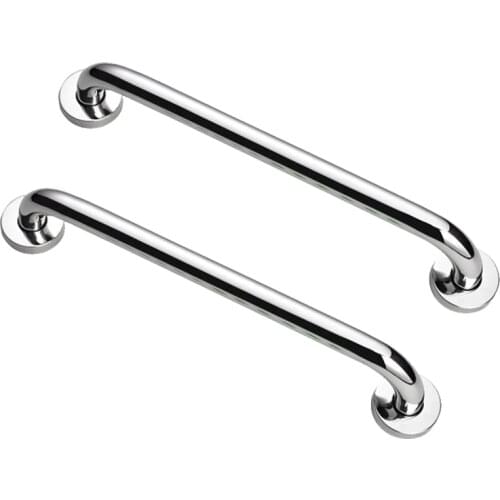 2Pcs Bathroom Tub Toilet Stainless Steel Handrail Grab Bar Shower Safety Support Handle Towel Rack(50cm)