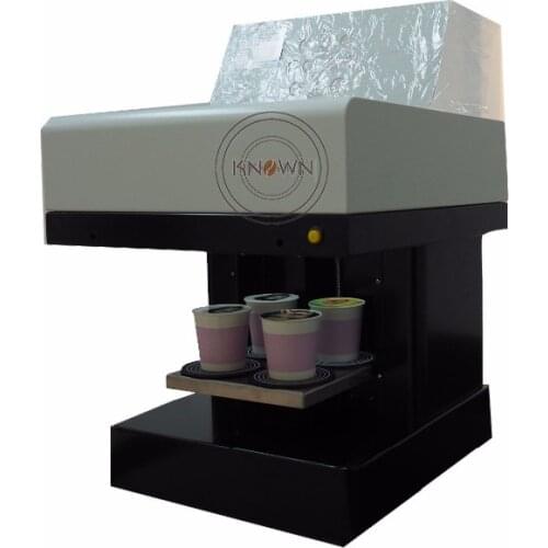 4 cups 3D digital inkjet printing machine latte cappuccino coffee printer / selfie coffee printer