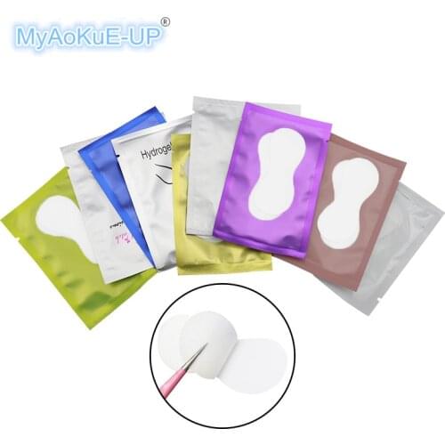 50 pairs/lot Gourd Shape Under Gel Eye Pads Makeup Tools Eyelash Extension False Eyelashes Paper Patches Tips Sticker