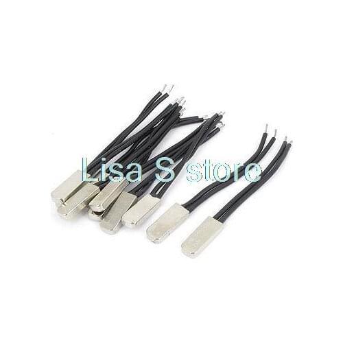 250V 5A Bimetal Thermostat Temperature Sensor Control Switch 10PCS