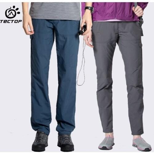 Tectop men women outdoor sport breathable quick-drying pant slim trouser lightweight windproof camping hiking climbing pant 6309