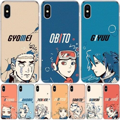 Anime Demon Slayer Blade Cartoon Phone Case For Iphone 11 12 Mini Pro XS Max XR X 8 7 6 6S Plus SE 2020 5 5S SE Cover Shell Coqu
