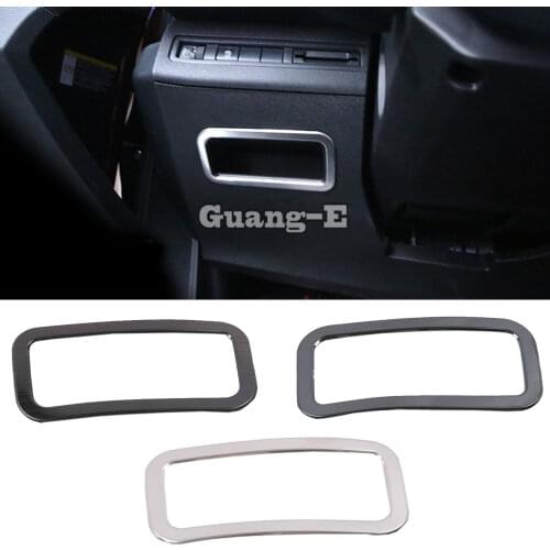 For Peugeot 5008 2017 2018 2019 2020 Car Cover Trim Stainless Steel Center Console Cup Holder Gear Storage Box Frame 1pcs