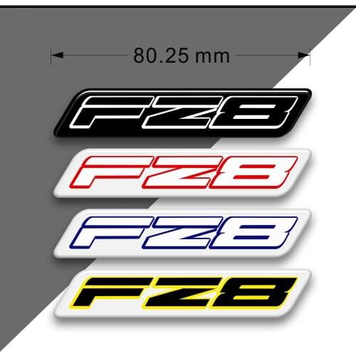 For Yamaha FZ 8 FZ 8S Emblem Badge Logo Knee 3D Motorcycle Tank Pad Protector Decal Kit Stickers Case