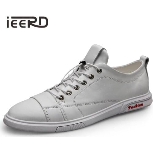 Breathable Fashion Men Sneakers Cow Leather Casual Shoes Men Comfortable Men Loafers Fashion Men Leather Shoes Plus Size