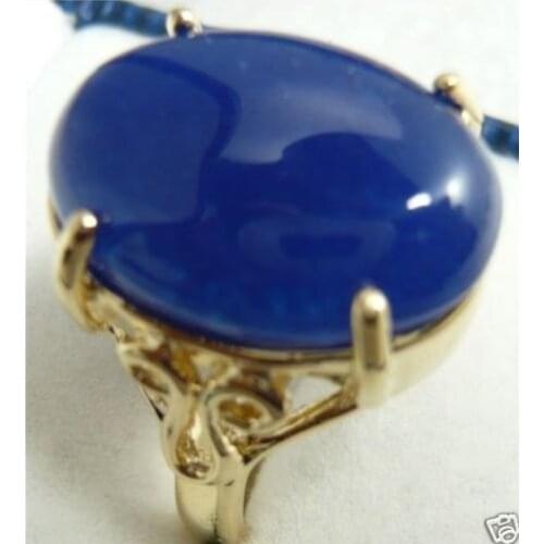 Fine blue jade bead ring(#6,7,8,9,10)