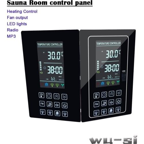 Sauna heating controller, blue LCD screen with multifunctional application