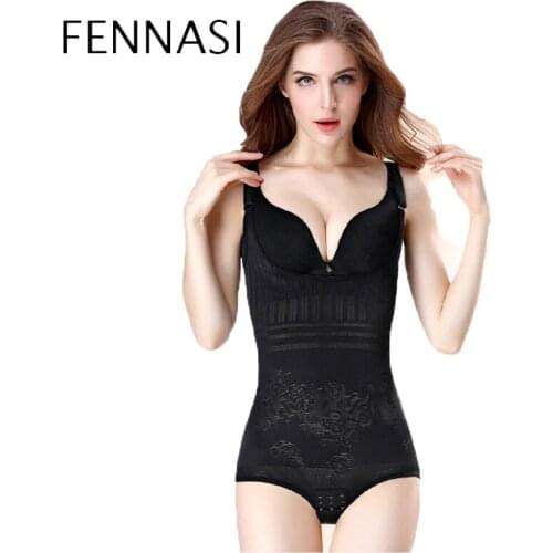 FENNASI Shapewear Women Lace Thin Siamesed Breathable Belly Holding Artifact Summer Thin Plastic Slimming Waist Underwear