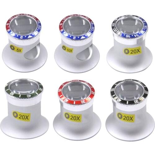 Jewelers Loupe Magnifier Glass - Premium Aluminum Magnifying Eye Loop Best for Jewelry, Diamonds, Gems, , Engravings