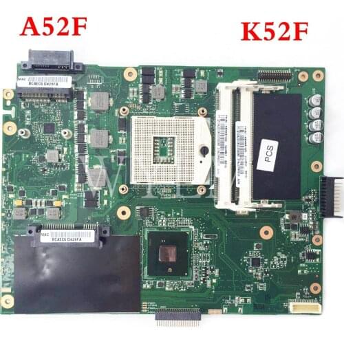 K52F HM55 REV2.0 mainboard For ASUS A52F X52F K52F Laptop motherboard MAIN BOARD 60-NXNMB1000 100% Tested Working free shipping