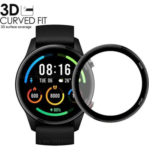 3D Full Edge Soft Protective Film Cover Protection For Xiaomi Mi Smart Watch Color Sports Version Smartwatch Screen Protector