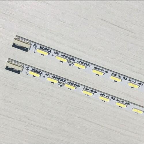 2pcs x 55 inch KPL+550B1LED2 Backlight Strips for Konka TV LED55M5580AF LED55F5570NF 55G5000 LED55F5510PF 56-LEDs 613mm