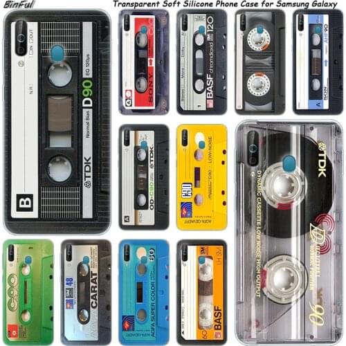 Hot Classical Old Cassette tape Silicone Case For Samsung Galaxy A80 A70 A60 A50 A40 A40S A30 A20E A2CORE M40 Note 10 Plus 9 8 5