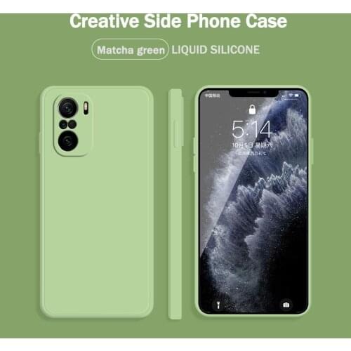 Straight Edge Style Soft Handfeeling Gel Silicone Shockproof Phone Case for Xiaomi Redmi K40Pro Dustproof Back Cover