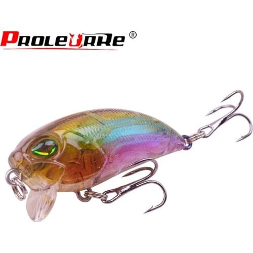 Proleurre Topwater Fishing Lures 5cm 8g Crankbait Wobblers Artificial Laser Fish bait Bass Swimbait Minnows Fishing tackle PR047